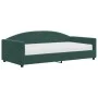 Sofa bed with dark green velvet mattress 100x200 cm by vidaXL, Beds and slatted bases - Ref: Foro24-3197286, Price: 372,11 €,...