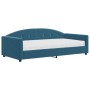 Schlafsofa mit blauer Samtmatratze 100x200 cm von vidaXL, Betten und Lattenroste - Ref: Foro24-3197283, Preis: 332,90 €, Raba...