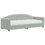 Sofa bed with light gray velvet mattress 80x200 cm by vidaXL, Beds and slatted bases - Ref: Foro24-3197270, Price: 311,56 €, ...