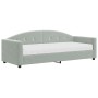Sofá cama con colchón terciopelo gris claro 80x200 cm de vidaXL, Camas y somieres - Ref: Foro24-3197270, Precio: 317,01 €, De...