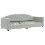 Sofa bed with light gray velvet mattress 80x200 cm by vidaXL, Beds and slatted bases - Ref: Foro24-3197270, Price: 311,56 €, ...