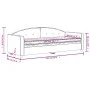 Sofa bed with light gray velvet mattress 80x200 cm by vidaXL, Beds and slatted bases - Ref: Foro24-3197270, Price: 311,56 €, ...