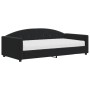 Sofá cama con colchón terciopelo negro 100x200 cm de vidaXL, Camas y somieres - Ref: Foro24-3197288, Precio: 340,86 €