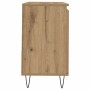 Mueble de lavabo madera de ingeniería roble artisan 65x33x60 cm