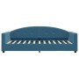 Sofa bed with blue velvet mattress 90x200 cm by vidaXL, Beds and slatted bases - Ref: Foro24-3197276, Price: 313,63 €, Discou...