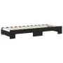 Sofá cama nido terciopelo negro 80x200 cm de vidaXL, Camas y somieres - Ref: Foro24-3197768, Precio: 246,91 €, Descuento: %
