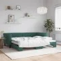 Sofá cama nido terciopelo verde oscuro 90x200 cm de vidaXL, Camas y somieres - Ref: Foro24-3197773, Precio: 253,18 €, Descuen...