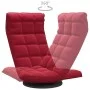 Silla de suelo giratoria de terciopelo rojo tinto de vidaXL, Sillas de suelo - Ref: Foro24-336569, Precio: 117,61 €, Descuent...