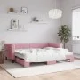 Sofá cama nido terciopelo rosa 90x200 cm de vidaXL, Camas y somieres - Ref: Foro24-3197774, Precio: 251,21 €, Descuento: %