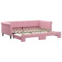 Sofá cama nido terciopelo rosa 90x200 cm de vidaXL, Camas y somieres - Ref: Foro24-3197774, Precio: 256,00 €, Descuento: %