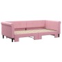 Sofá cama nido terciopelo rosa 90x200 cm de vidaXL, Camas y somieres - Ref: Foro24-3197774, Precio: 256,00 €, Descuento: %