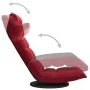 Silla de suelo giratoria de terciopelo rojo tinto de vidaXL, Sillas de suelo - Ref: Foro24-336569, Precio: 117,61 €, Descuent...