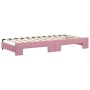 Sofá cama nido terciopelo rosa 90x200 cm de vidaXL, Camas y somieres - Ref: Foro24-3197774, Precio: 256,00 €, Descuento: %