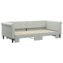 Light gray velvet trundle sofa bed 90x200 cm by vidaXL, Beds and slatted bases - Ref: Foro24-3197771, Price: 257,56 €, Discou...