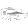 Light gray velvet trundle sofa bed 90x200 cm by vidaXL, Beds and slatted bases - Ref: Foro24-3197771, Price: 257,56 €, Discou...
