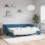Ausziehbares Schlafsofa aus blauem Samt, 80 x 200 cm von vidaXL, Betten und Lattenroste - Ref: Foro24-3197763, Preis: 245,38 ...