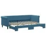 Ausziehbares Schlafsofa aus blauem Samt, 80 x 200 cm von vidaXL, Betten und Lattenroste - Ref: Foro24-3197763, Preis: 245,38 ...