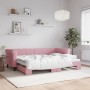 Sofá cama nido terciopelo rosa 80x200 cm de vidaXL, Camas y somieres - Ref: Foro24-3197767, Precio: 257,02 €, Descuento: %