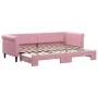 Sofá cama nido terciopelo rosa 80x200 cm de vidaXL, Camas y somieres - Ref: Foro24-3197767, Precio: 245,18 €, Descuento: %