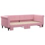 Sofá cama nido terciopelo rosa 80x200 cm de vidaXL, Camas y somieres - Ref: Foro24-3197767, Precio: 257,02 €, Descuento: %
