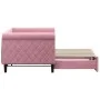 Sofá cama nido terciopelo rosa 80x200 cm de vidaXL, Camas y somieres - Ref: Foro24-3197767, Precio: 245,18 €, Descuento: %