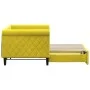 Yellow velvet trundle sofa bed 80x200 cm by vidaXL, Beds and slatted bases - Ref: Foro24-3197769, Price: 239,05 €, Discount: %