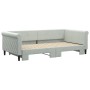 Ausziehbares Schlafsofa aus hellgrauem Samt, 100 x 200 cm von vidaXL, Betten und Lattenroste - Ref: Foro24-3197778, Preis: 26...
