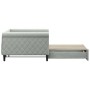 Sofá cama nido terciopelo gris claro 100x200 cm de vidaXL, Camas y somieres - Ref: Foro24-3197778, Precio: 272,21 €