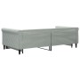 Ausziehbares Schlafsofa aus hellgrauem Samt, 100 x 200 cm von vidaXL, Betten und Lattenroste - Ref: Foro24-3197778, Preis: 26...