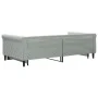 Ausziehbares Schlafsofa aus hellgrauem Samt, 100 x 200 cm von vidaXL, Betten und Lattenroste - Ref: Foro24-3197778, Preis: 26...