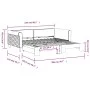 Sofá cama nido terciopelo gris claro 100x200 cm de vidaXL, Camas y somieres - Ref: Foro24-3197778, Precio: 261,41 €, Descuent...