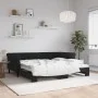 Sofá cama nido terciopelo negro 90x190 cm de vidaXL, Camas y somieres - Ref: Foro24-3197786, Precio: 243,49 €, Descuento: %