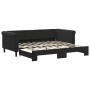 Black velvet trundle sofa bed 90x190 cm by vidaXL, Beds and slatted bases - Ref: Foro24-3197786, Price: 248,64 €, Discount: %
