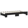 Black velvet trundle sofa bed 90x190 cm by vidaXL, Beds and slatted bases - Ref: Foro24-3197786, Price: 248,64 €, Discount: %