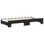 Sofá cama nido terciopelo negro 90x190 cm de vidaXL, Camas y somieres - Ref: Foro24-3197786, Precio: 243,49 €, Descuento: %