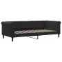 Sofá cama nido terciopelo negro 90x200 cm de vidaXL, Camas y somieres - Ref: Foro24-3197775, Precio: 252,70 €, Descuento: %
