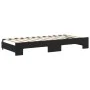 Sofá cama nido terciopelo negro 90x200 cm de vidaXL, Camas y somieres - Ref: Foro24-3197775, Precio: 252,70 €, Descuento: %