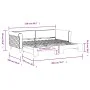 Sofá cama nido terciopelo negro 90x200 cm de vidaXL, Camas y somieres - Ref: Foro24-3197775, Precio: 252,70 €, Descuento: %