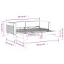 Sofá cama nido terciopelo negro 90x200 cm de vidaXL, Camas y somieres - Ref: Foro24-3197775, Precio: 258,55 €, Descuento: %