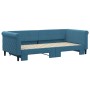 Sofá cama nido terciopelo azul 90x200 cm de vidaXL, Camas y somieres - Ref: Foro24-3197770, Precio: 252,31 €, Descuento: %