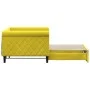 Ausziehbares Schlafsofa aus gelbem Samt, 90 x 200 cm von vidaXL, Betten und Lattenroste - Ref: Foro24-3197776, Preis: 249,22 ...