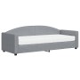 Sofa bed with light gray fabric mattress 80x200 cm by vidaXL, Beds and slatted bases - Ref: Foro24-3197165, Price: 317,18 €, ...