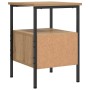 Mesitas noche 2 uds madera ingeniería roble artisan 34x36x50 cm