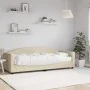 Schlafsofa mit cremefarbener Stoffmatratze 80x200 cm von vidaXL, Betten und Lattenroste - Ref: Foro24-3197169, Preis: 312,29 ...