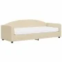 Sofa bed with cream fabric mattress 80x200 cm by vidaXL, Beds and slatted bases - Ref: Foro24-3197169, Price: 312,31 €, Disco...