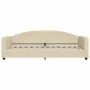 Trundle sofa bed with drawers cream fabric 90x200 cm by vidaXL, Beds and slatted bases - Ref: Foro24-3197228, Price: 291,10 €...