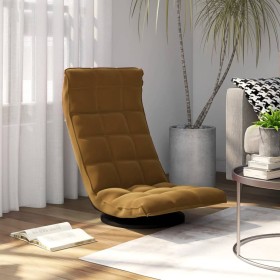 Silla de suelo giratoria de terciopelo marrón de vidaXL, Sillas de suelo - Ref: Foro24-336572, Precio: 103,93 €, Descuento: %