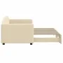 Sofá cama nido tela crema 80x200 cm de vidaXL, Camas y somieres - Ref: Foro24-3197187, Precio: 246,97 €, Descuento: %
