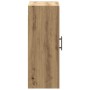 Armario de pared madera ingeniería marrón roble 69,5x34x90 cm