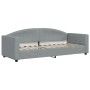 Trundle sofa bed with drawers light gray fabric 80x200 cm by vidaXL, Beds and slatted bases - Ref: Foro24-3197237, Price: 448...